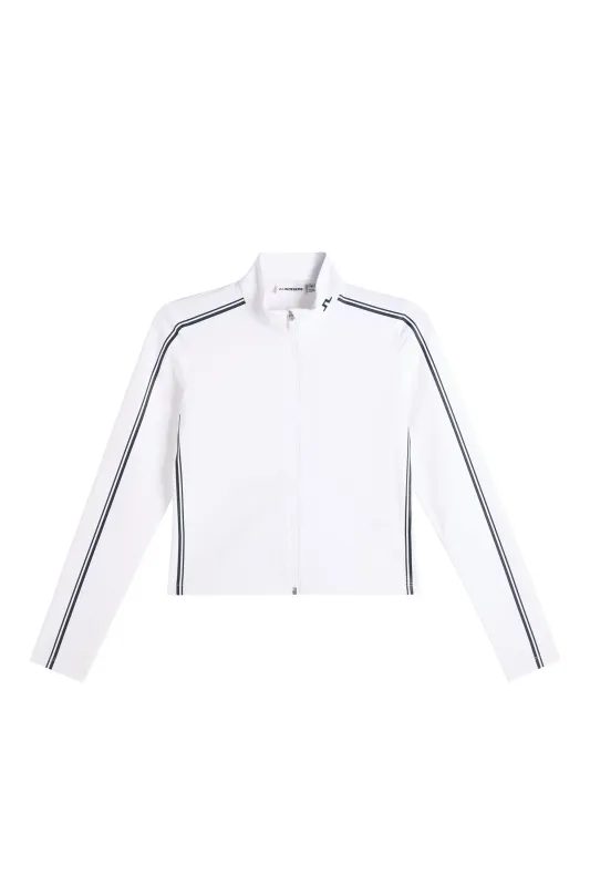 Madi ZIp Mid Layer / White made by J. Lindeberg