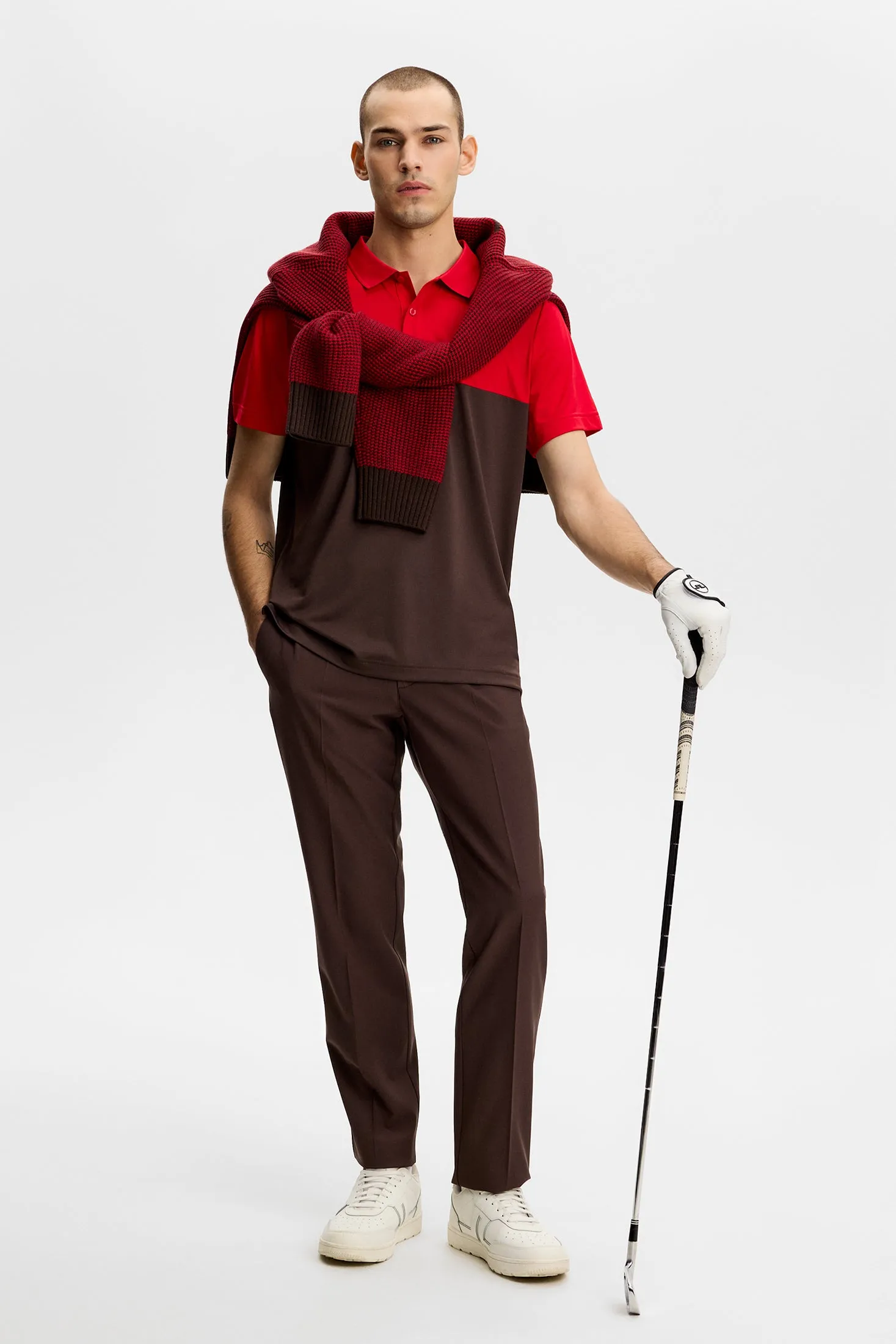 Block Polo / Seal Brown sold by J. Lindeberg product image thumbnail 4