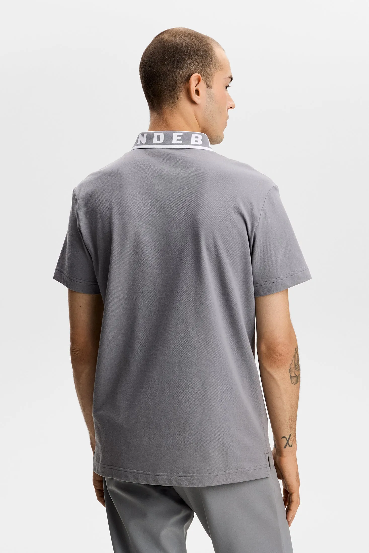 Pique Polo / Night Owl sold by J. Lindeberg product image thumbnail 3