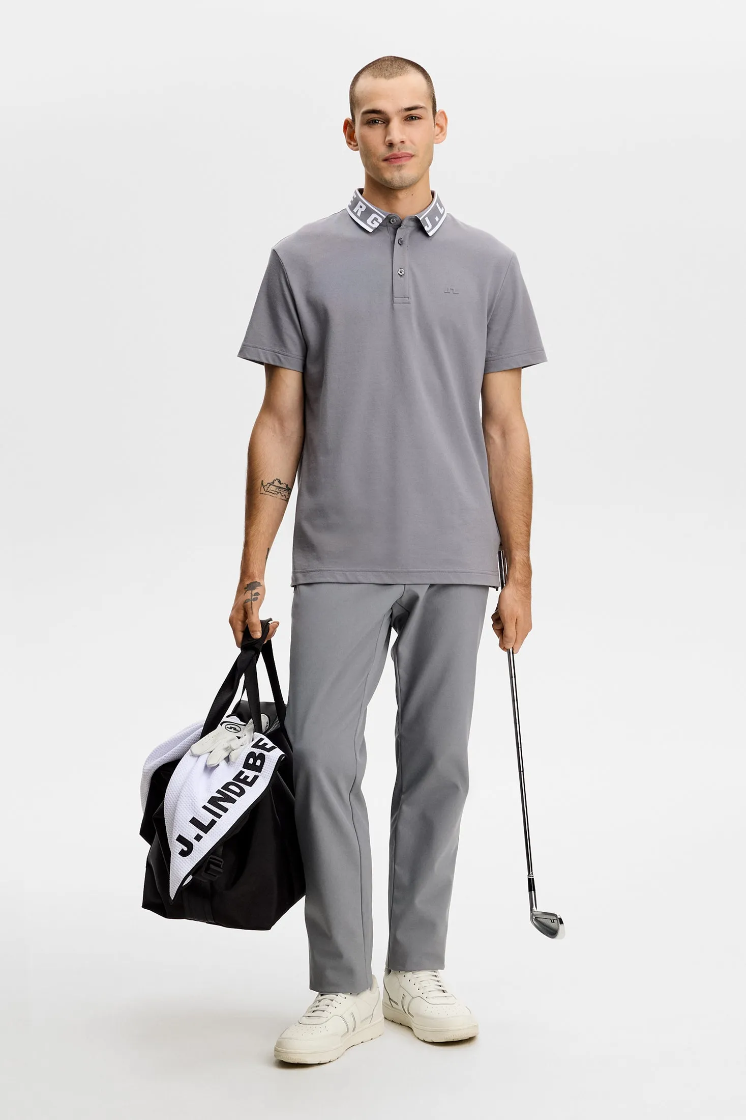 Pique Polo / Night Owl sold by J. Lindeberg product image thumbnail 4
