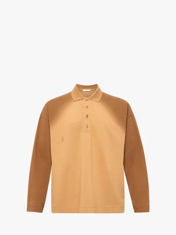 CL_LONG SLEEVE RUGBY POLO - TOBACCO_JO0268PG1755 sold by J.W. Anderson