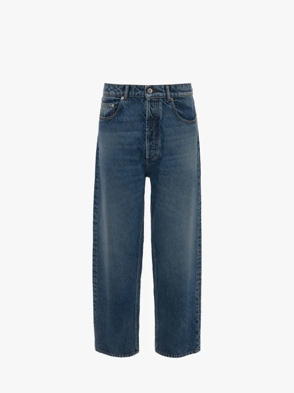 CL_CROPPED STRAIGHT LEG JEANS - MID BLUE DENIM_DT0094PG1619 sold by J.W. Anderson