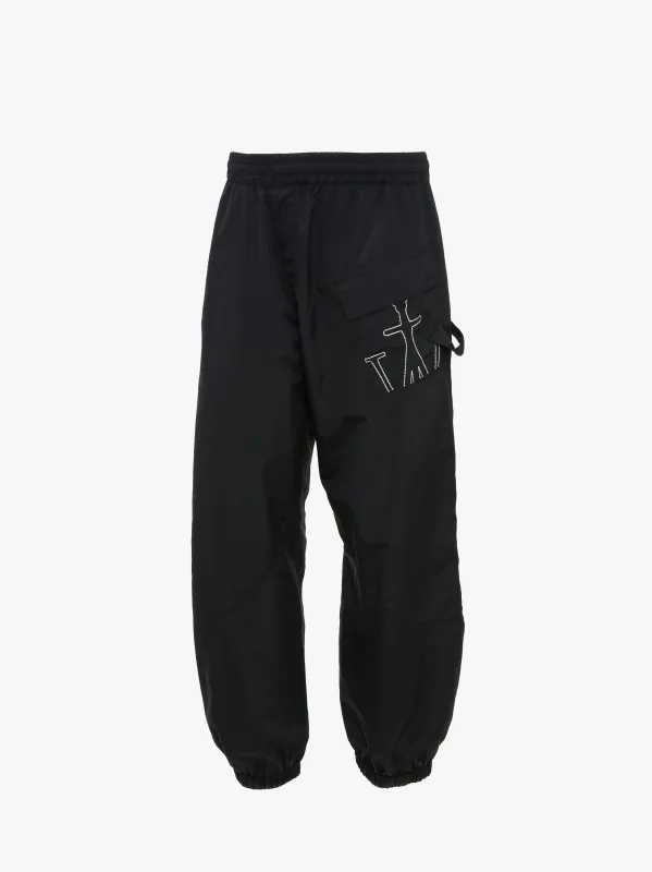 CL_TWISTED JOGGERS - BLACK_TR0282PG1345 made by J.W. Anderson