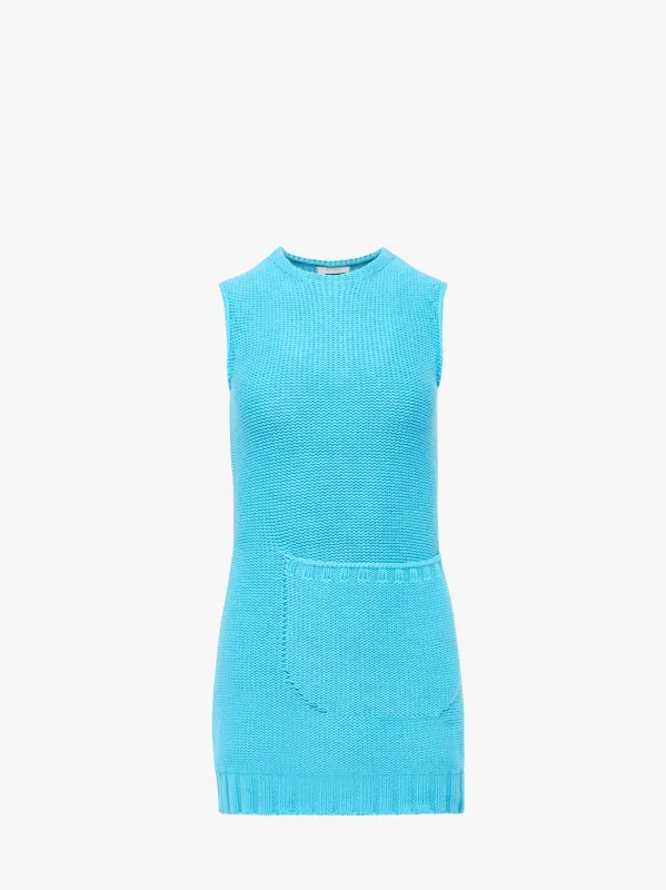 CL_FRONT POCKET MINI SHIFT DRESS - BRIGHT BLUE_KW1378YN0436 sold by J.W. Anderson