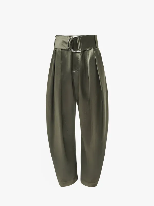 CL_PLEATED D RING TROUSERS - KHAKI_TR0401PG1766 sold by J.W. Anderson