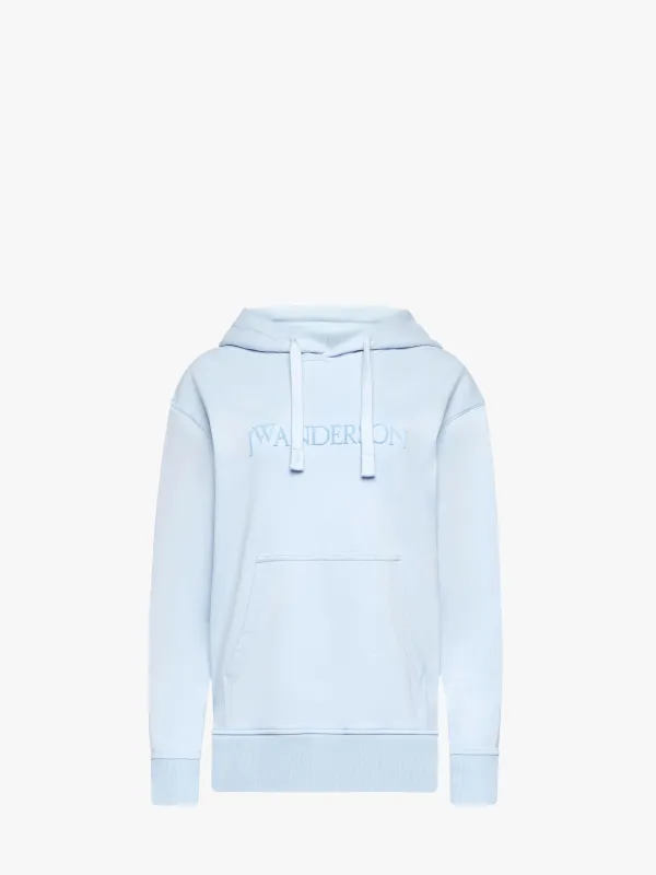 CL_LOGO EMBROIDERY HOODIE - PALE BLUE_JW0214PG1632 sold by J.W. Anderson