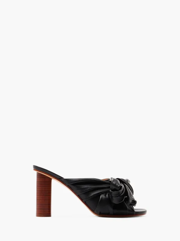 CL_BOW HEEL SANDAL - BLACK_SN0095LA0161 made by J.W. Anderson