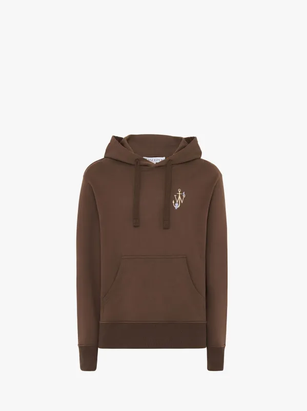 CL_ANCHOR EMBROIDERY HOODIE - BROWN_JW0224PG1390 sold by J.W. Anderson