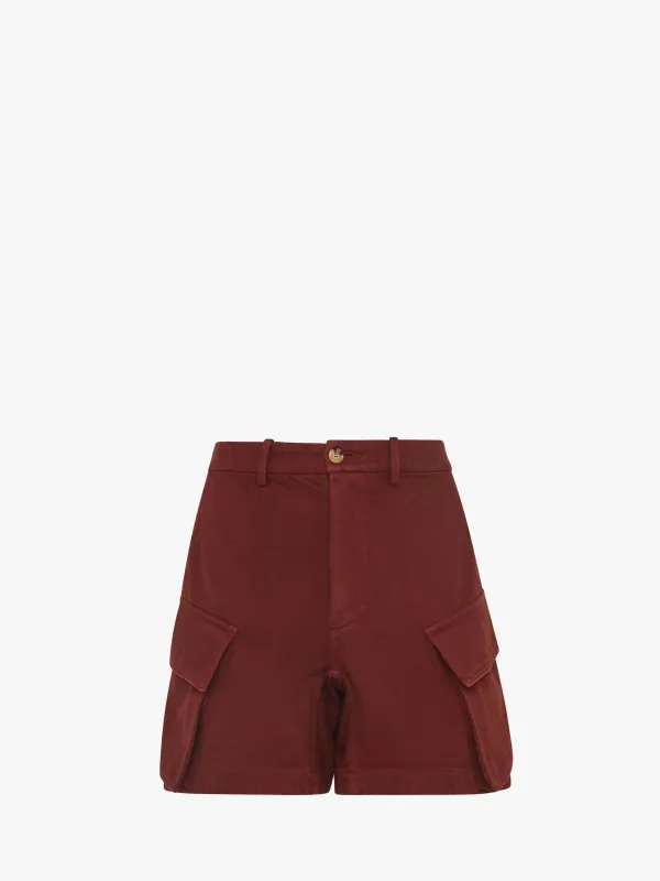 CL_HIGH WAIST CARGO SHORTS - RUST_SR0117PG1730 made by J.W. Anderson