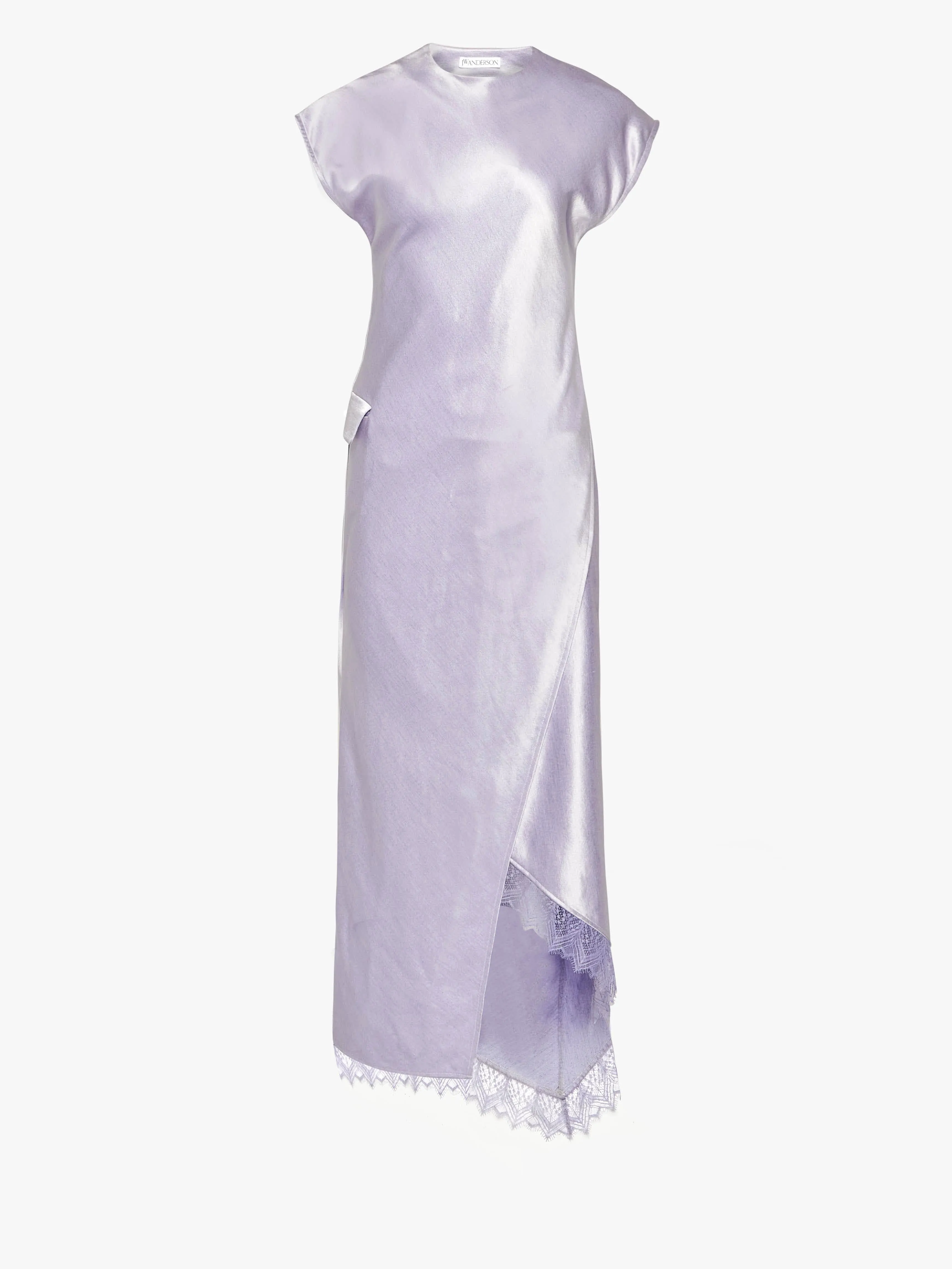 CL_ASYMMETRIC LACE TRIM LAYERED DRESS - LILAC_DR0470PG1693 sold by J.W. Anderson