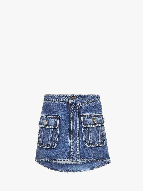 CL_PATCH POCKET MINI SKIRT - MID BLUE_DK0026PG1619 made by J.W. Anderson
