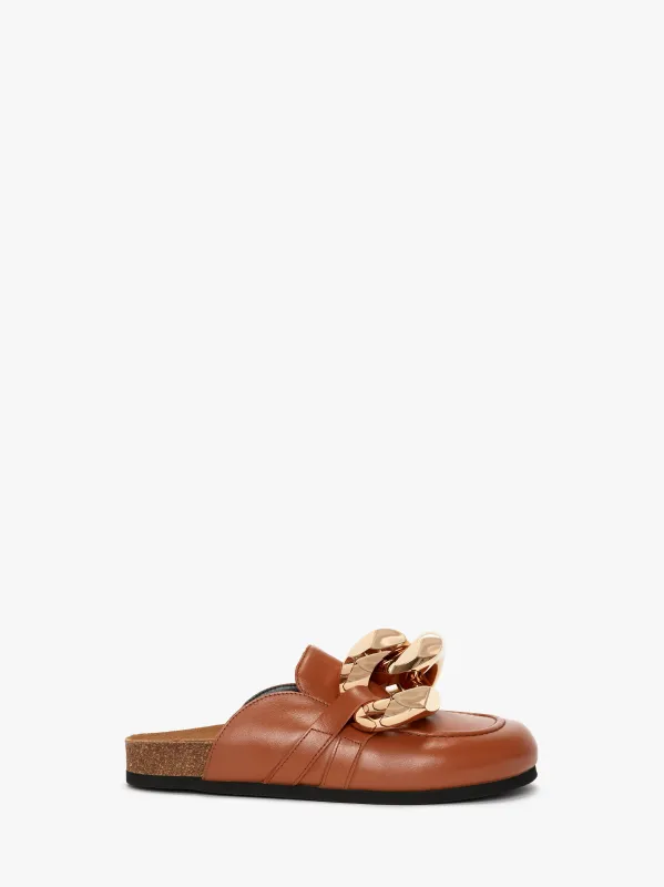 CHAIN LOAFER LEATHER MULES sold by J.W. Anderson