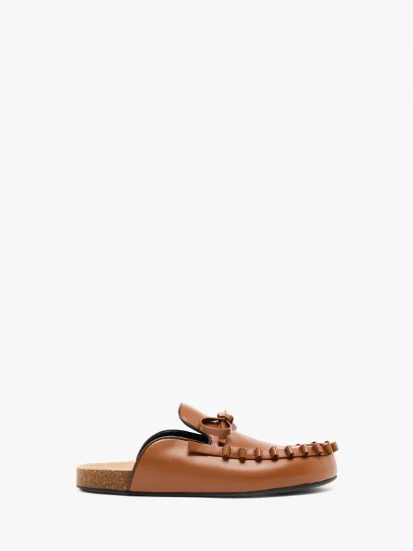 RUFFLE LOAFER LEATHER MULES sold by J.W. Anderson