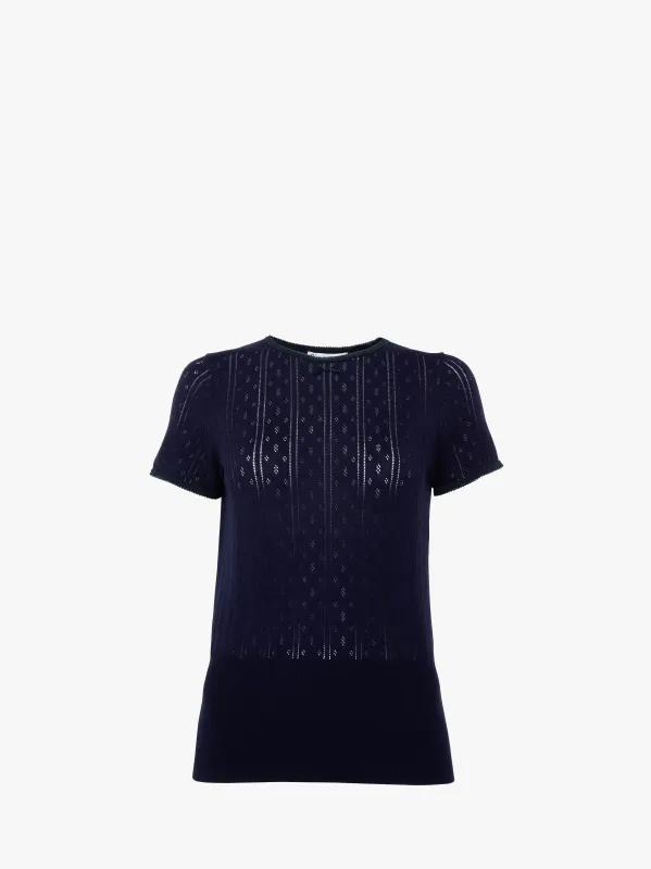 POINTELLE CAP SLEEVE TOP made by J.W. Anderson