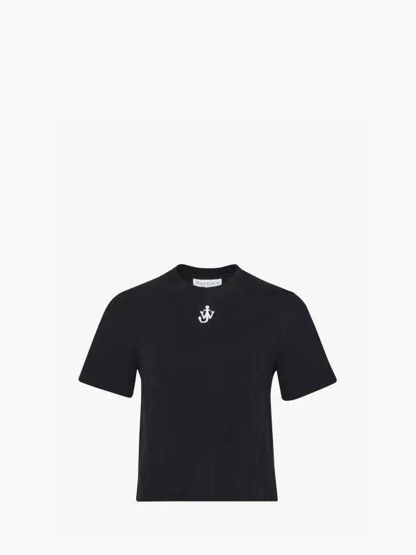 ANCHOR LOGO CROPPED PANELLED T-SHIRT sold by J.W. Anderson