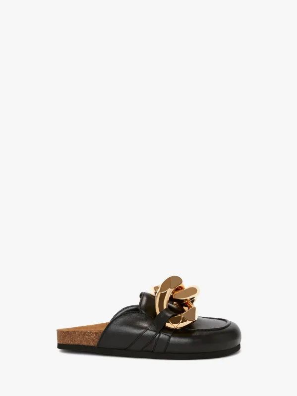 CHAIN LOAFER LEATHER MULES sold by J.W. Anderson