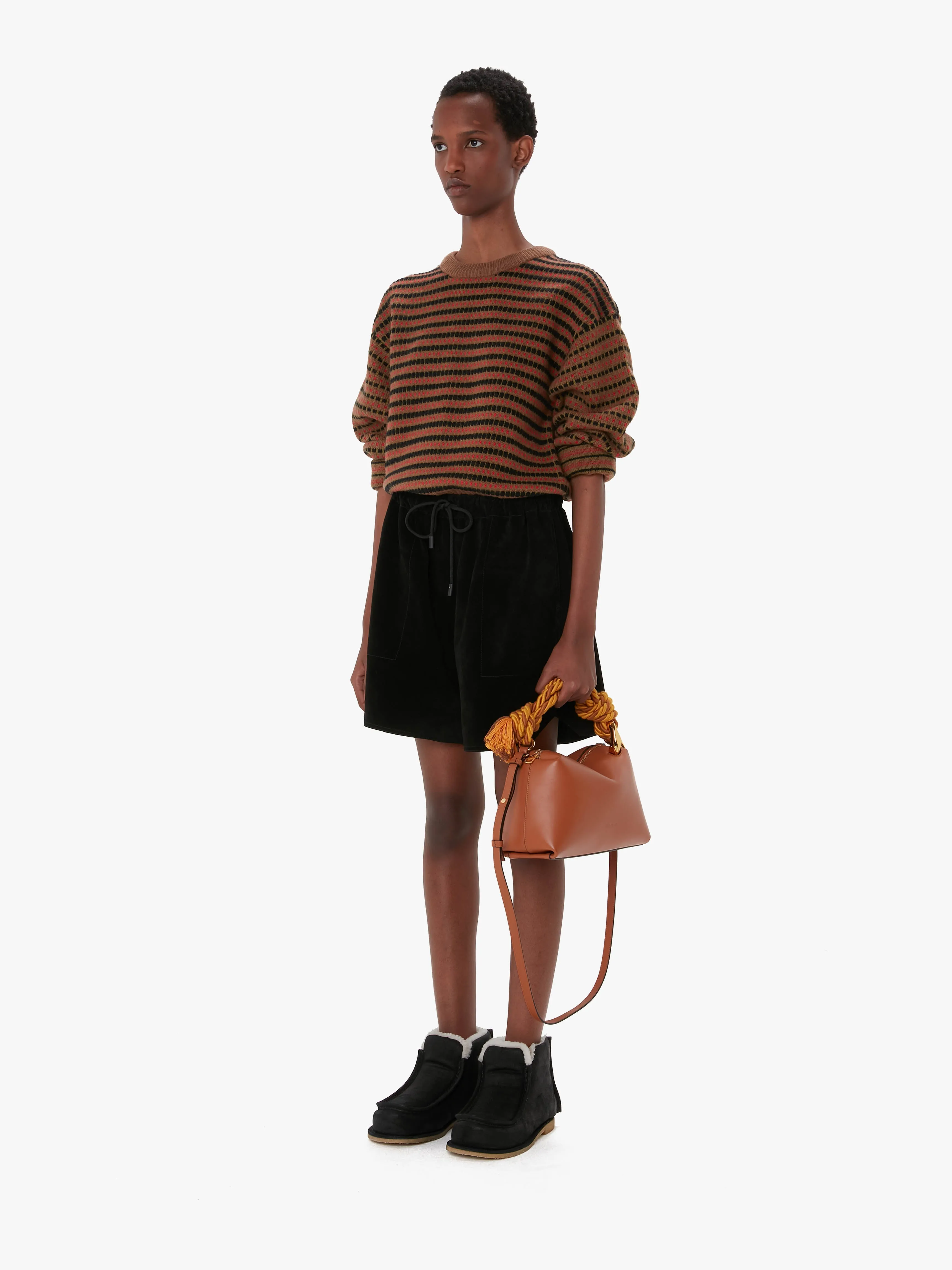 DRAWSTRING LEATHER SHORTS sold by J.W. Anderson product image thumbnail 4