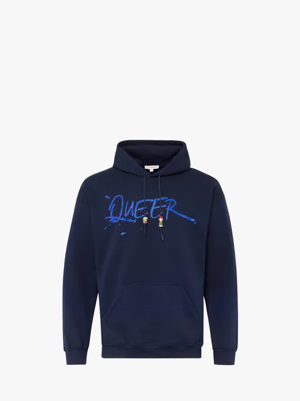 JW ANDERSON X QUEER HOODIE WITH TEXT PRINT made by J.W. Anderson