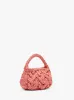 SMALL CABLE KNIT BAG - RAFFIA TOP HANDLE BAG sold by J.W. Anderson