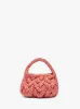 SMALL CABLE KNIT BAG - RAFFIA TOP HANDLE BAG sold by J.W. Anderson
