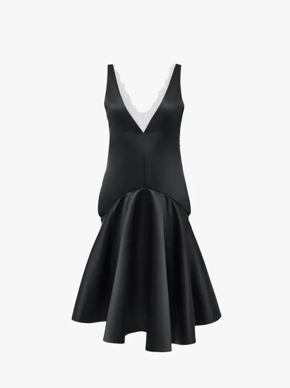 DRAPED HEMLINE V-NECK DRESS sold by J.W. Anderson