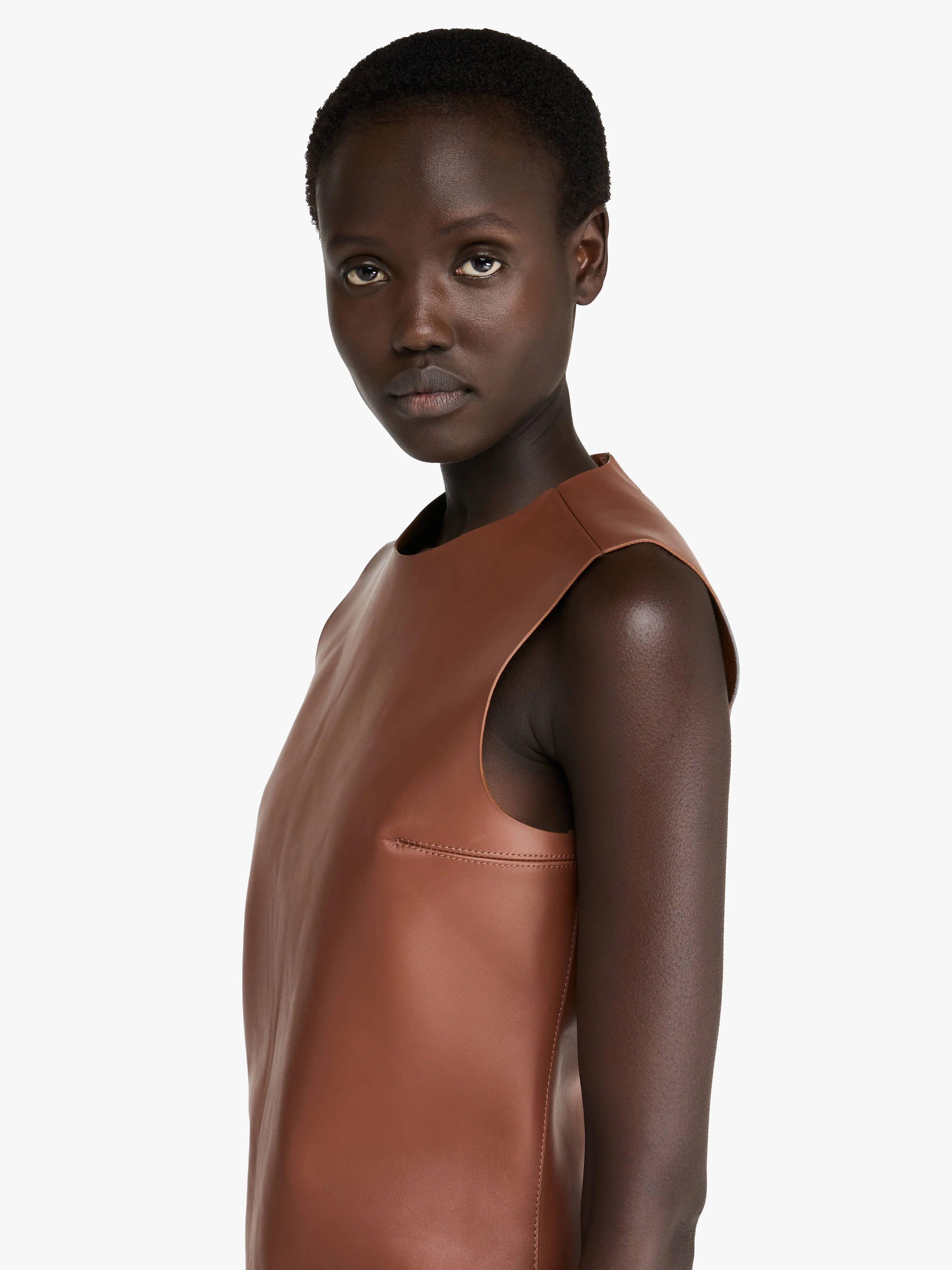 SLEEVELESS LEATHER TOP sold by J.W. Anderson product image thumbnail 5