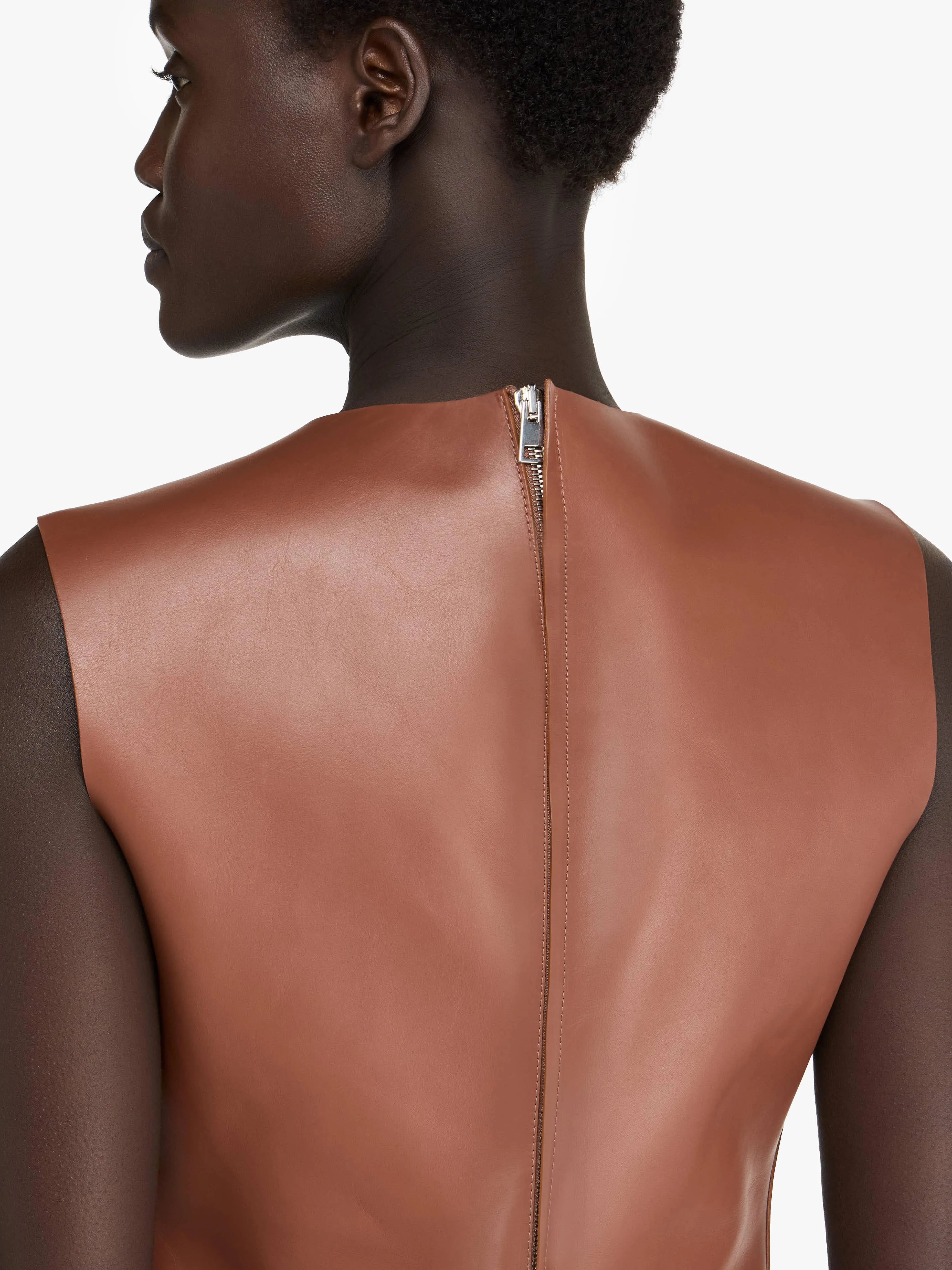 SLEEVELESS LEATHER TOP sold by J.W. Anderson product image thumbnail 4