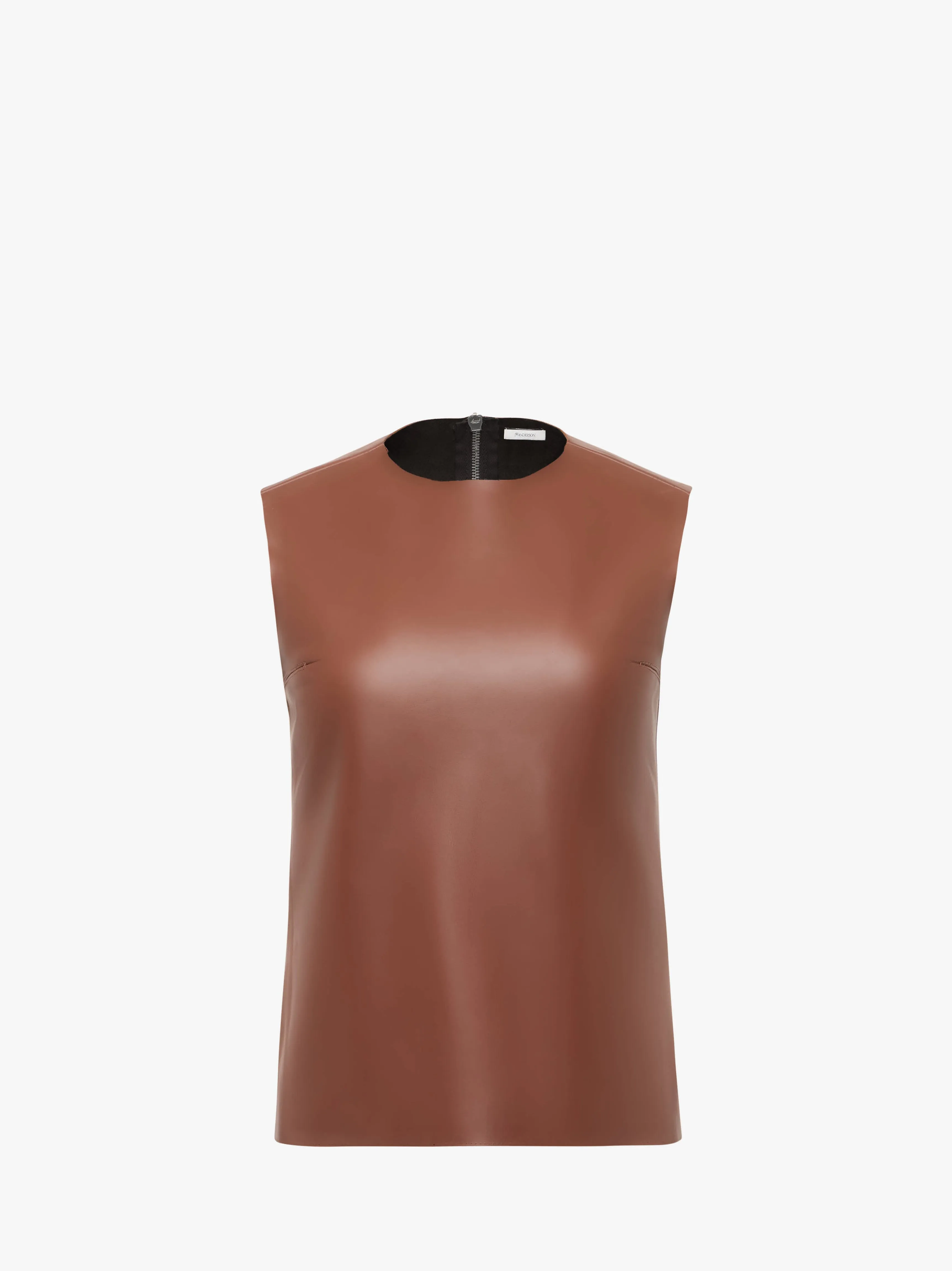 SLEEVELESS LEATHER TOP sold by J.W. Anderson