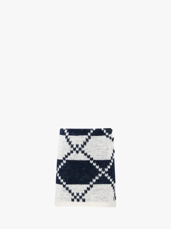 FAIRISLE MINI SKIRT sold by J.W. Anderson