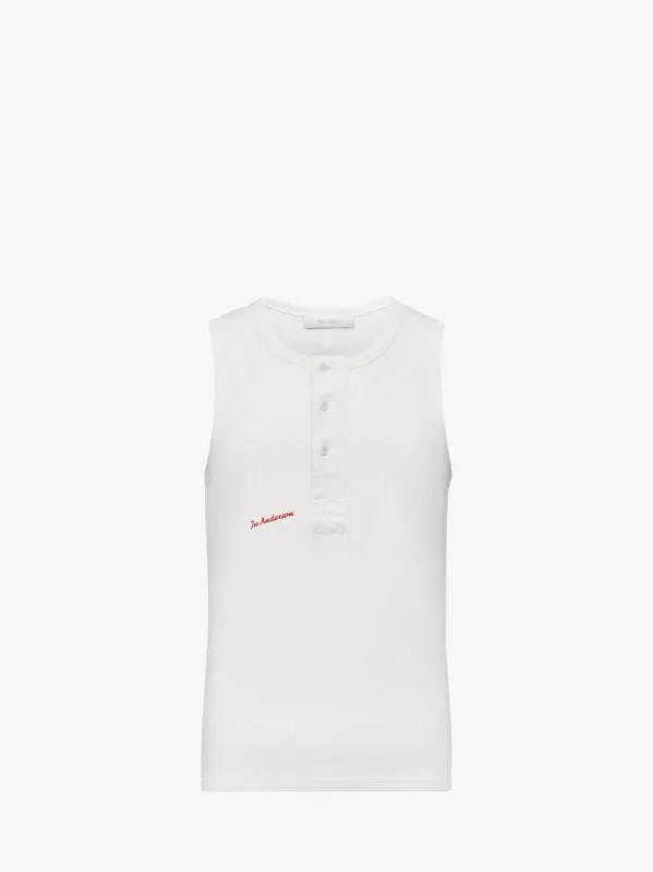 HENLEY WOVEN VEST made by J.W. Anderson