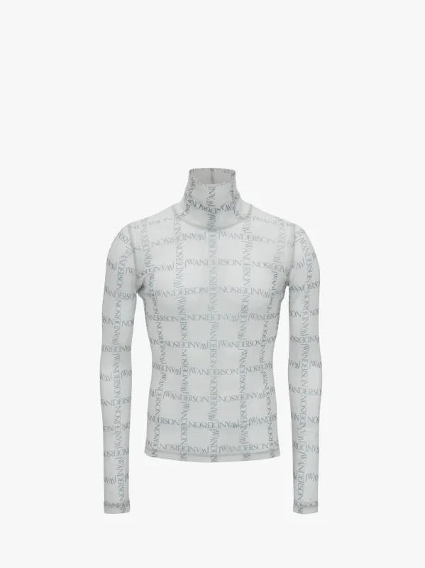 SHEER LONG SLEEVE TURTLENECK TOP made by J.W. Anderson