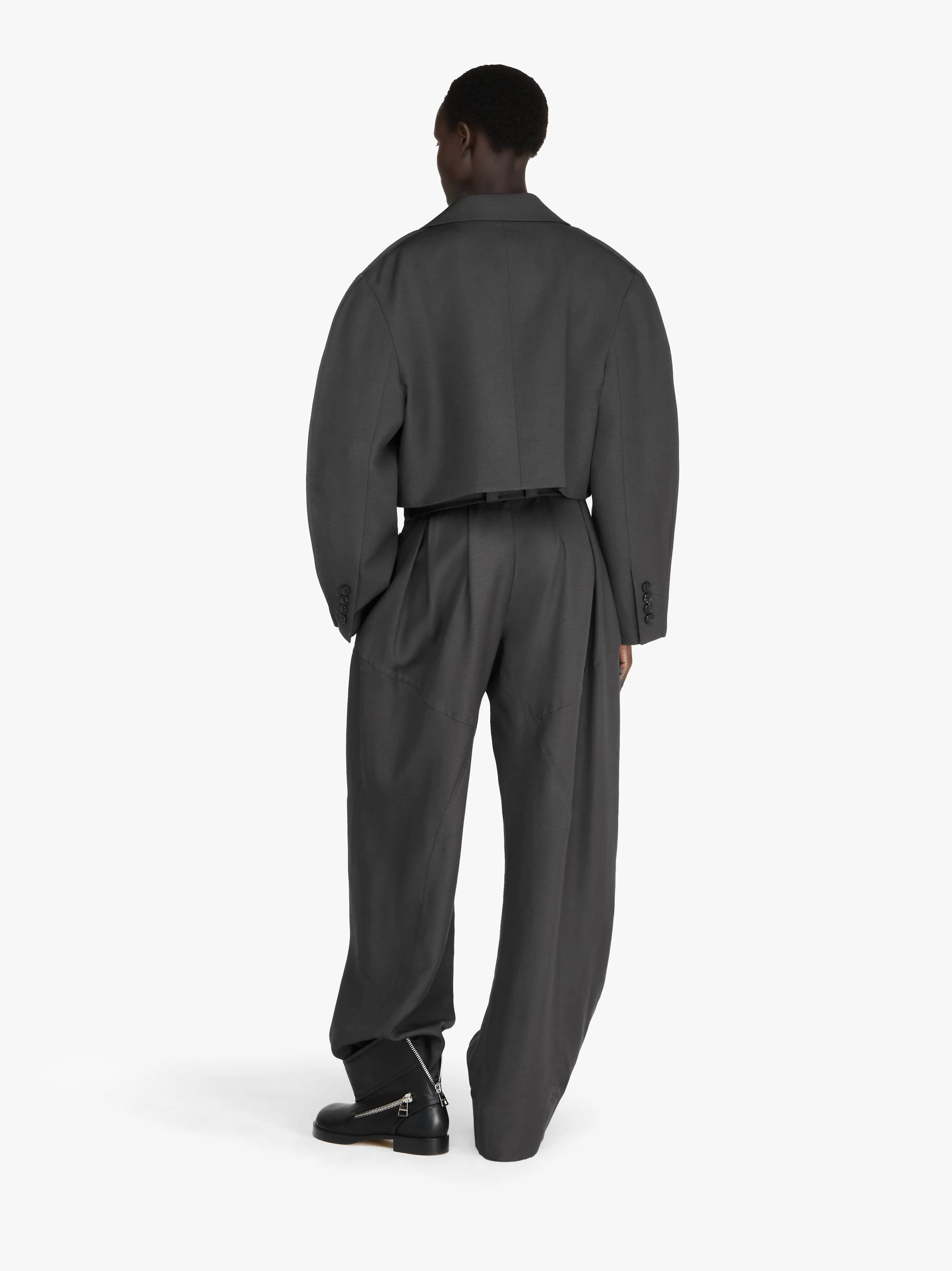 CROPPED ROUNDED TAILORED JACKET sold by J.W. Anderson product image thumbnail 3