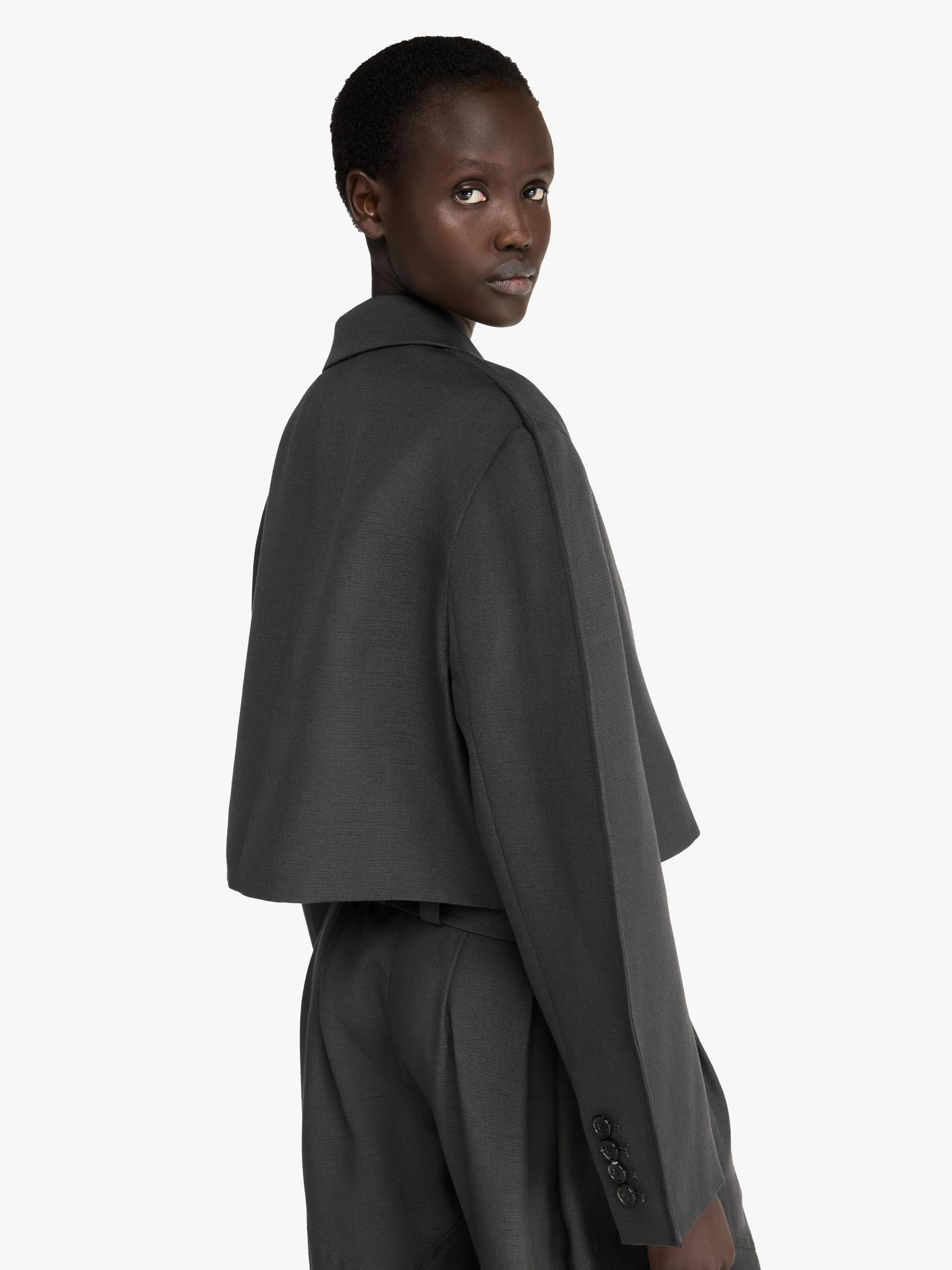 CROPPED ROUNDED TAILORED JACKET sold by J.W. Anderson product image thumbnail 5