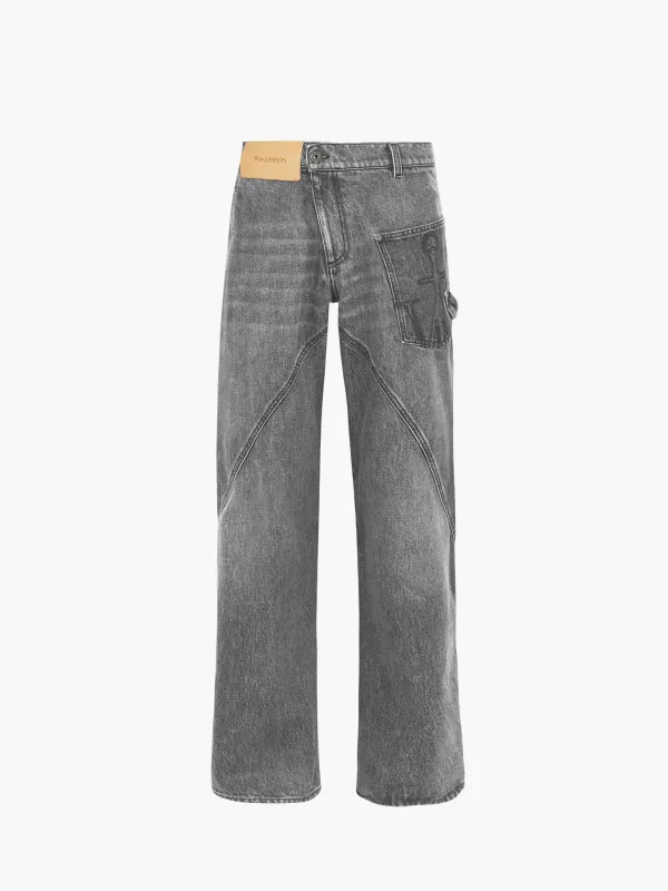 TWISTED WORKWEAR DENIM JEANS made by J.W. Anderson