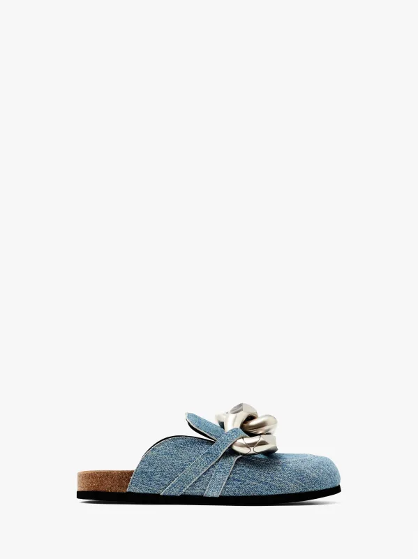 CHAIN LOAFER SUEDE MULES sold by J.W. Anderson