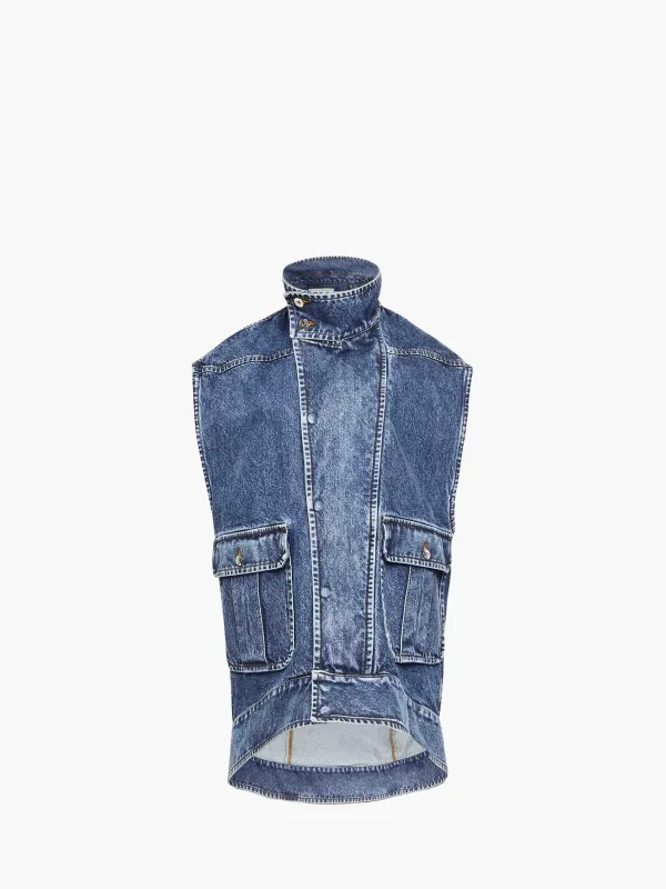 OVERSIZED SLEEVELESS HIGH NECK JACKET sold by J.W. Anderson