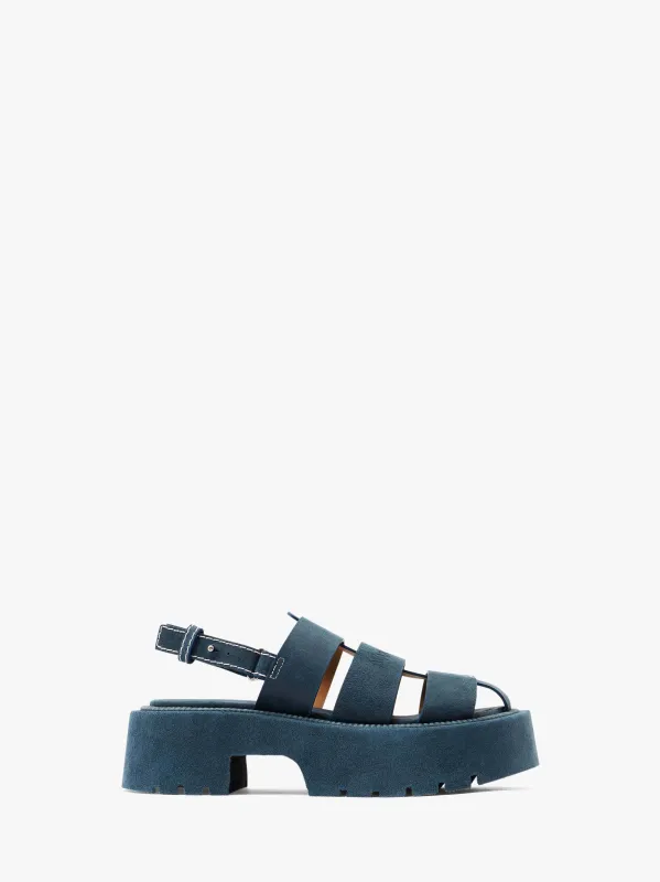 SUEDE PLATFORM FISHERMAN SANDALS sold by J.W. Anderson