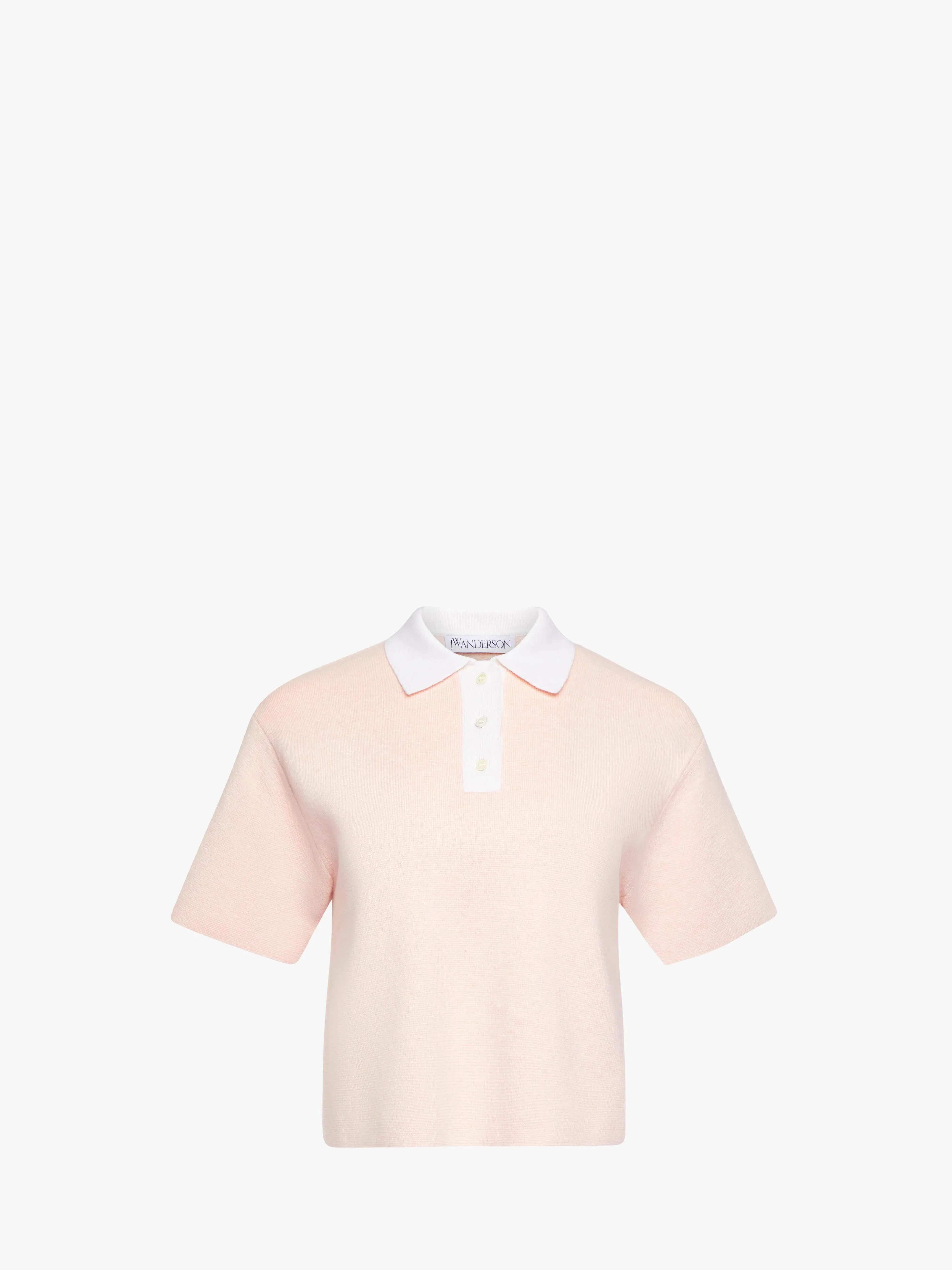 CROPPED KNITTED POLO TOP sold by J.W. Anderson