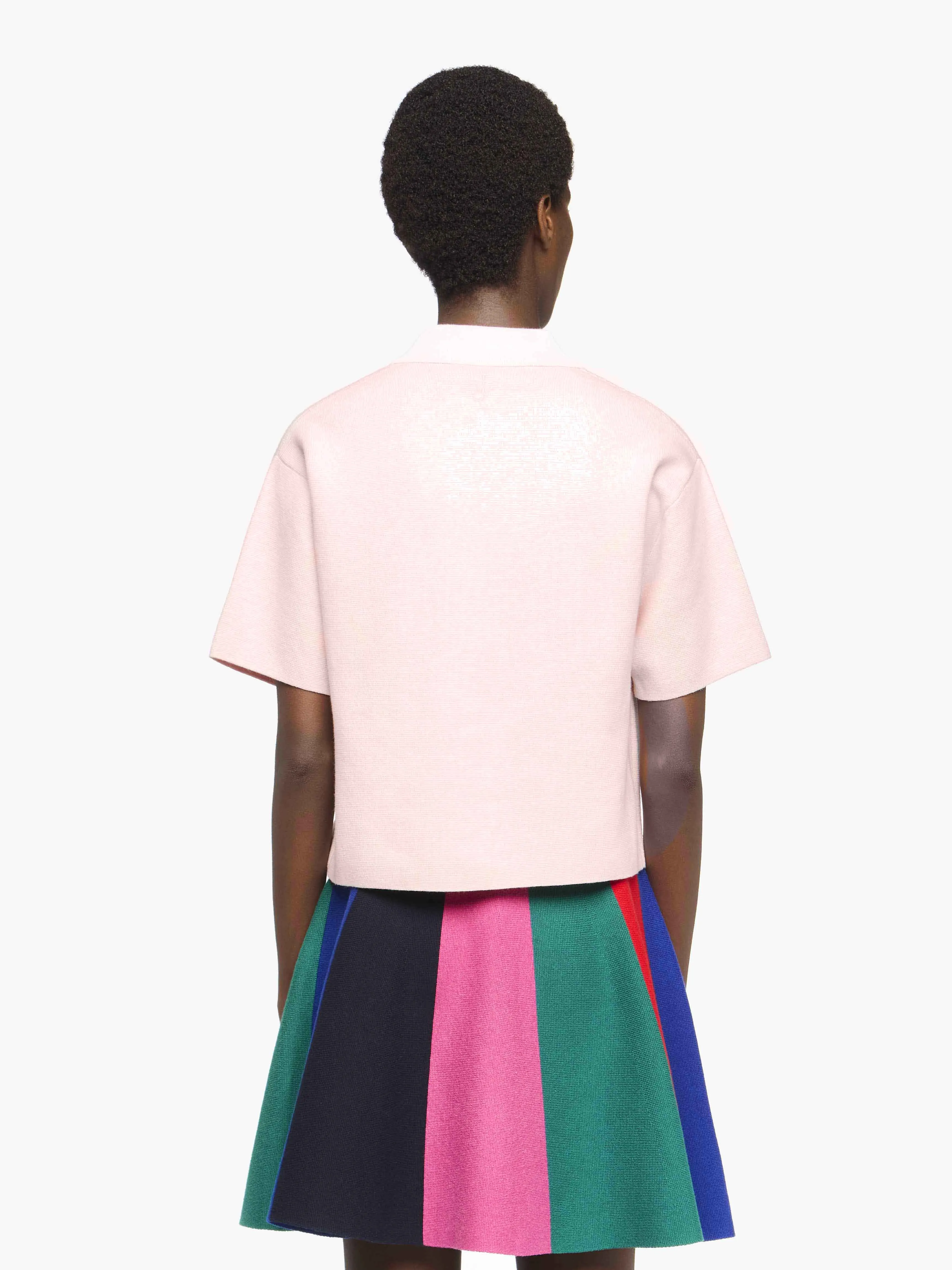 CROPPED KNITTED POLO TOP sold by J.W. Anderson product image thumbnail 3