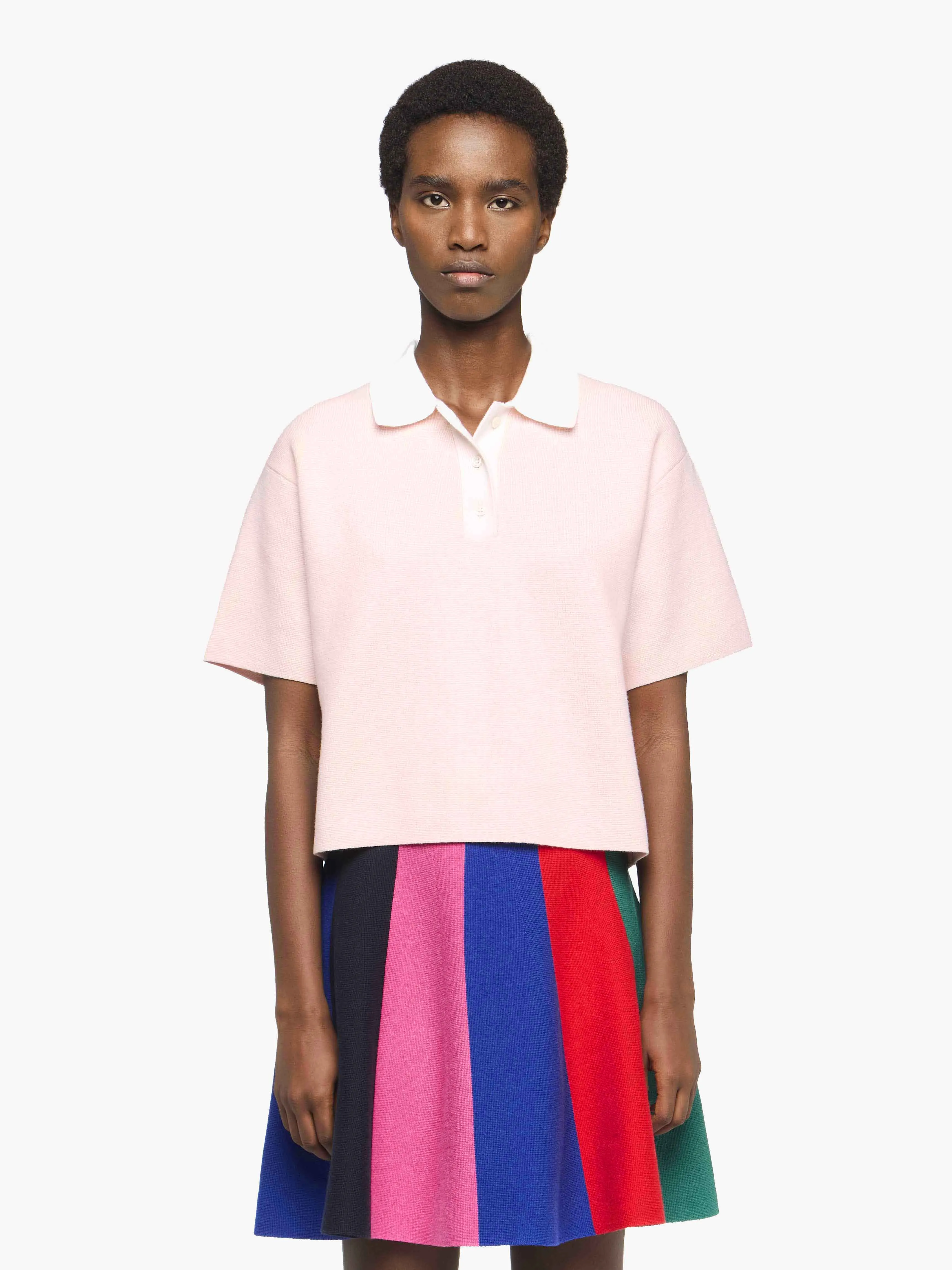 CROPPED KNITTED POLO TOP sold by J.W. Anderson product image thumbnail 2