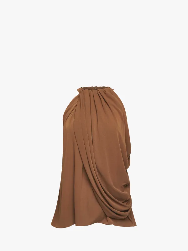 TWISTED DRAPE HALTER TOP sold by J.W. Anderson