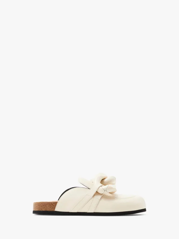 CHAIN LOAFER LEATHER MULES sold by J.W. Anderson