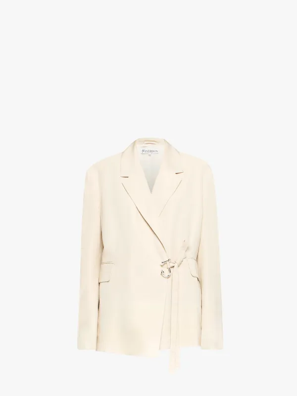 TAILORED WRAP BLAZER made by J.W. Anderson