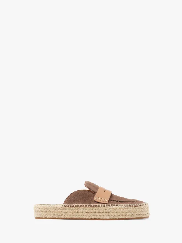 SUEDE ESPADRILLE LOAFER MULES sold by J.W. Anderson