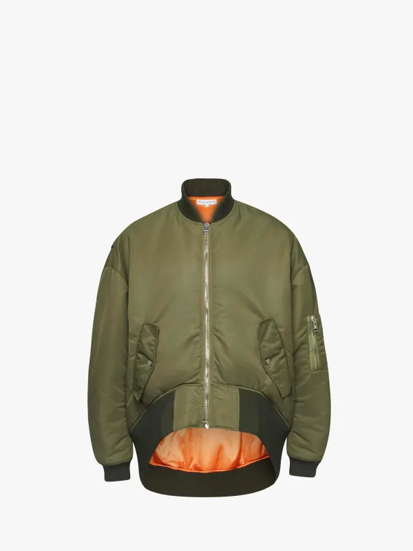 CURVED HEM OVERSIZED BOMBER JACKET sold by J.W. Anderson