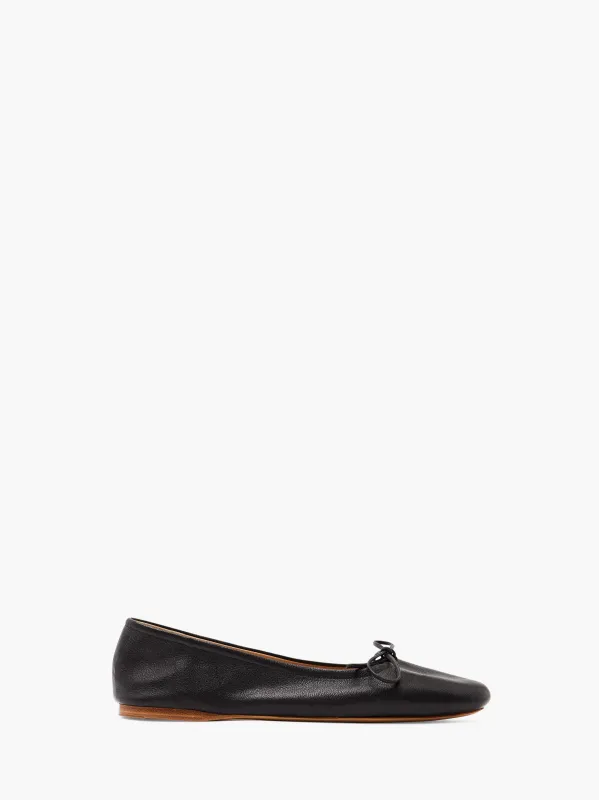 ROUND-TOE LEATHER BALLERINAS sold by J.W. Anderson