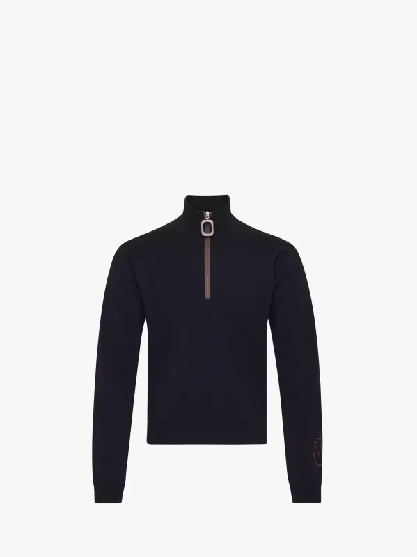 SWEATSHIRT WITH HALF ZIP made by J.W. Anderson