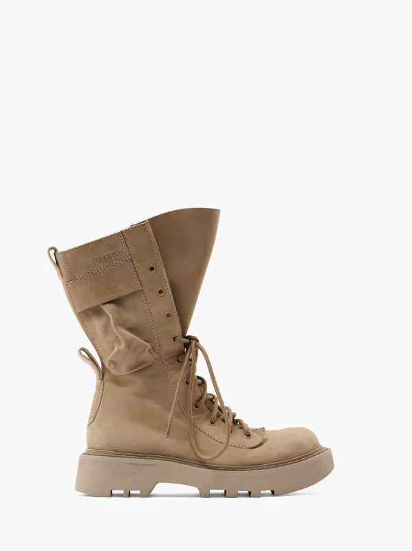 COMBAT LEATHER BOOTS sold by J.W. Anderson