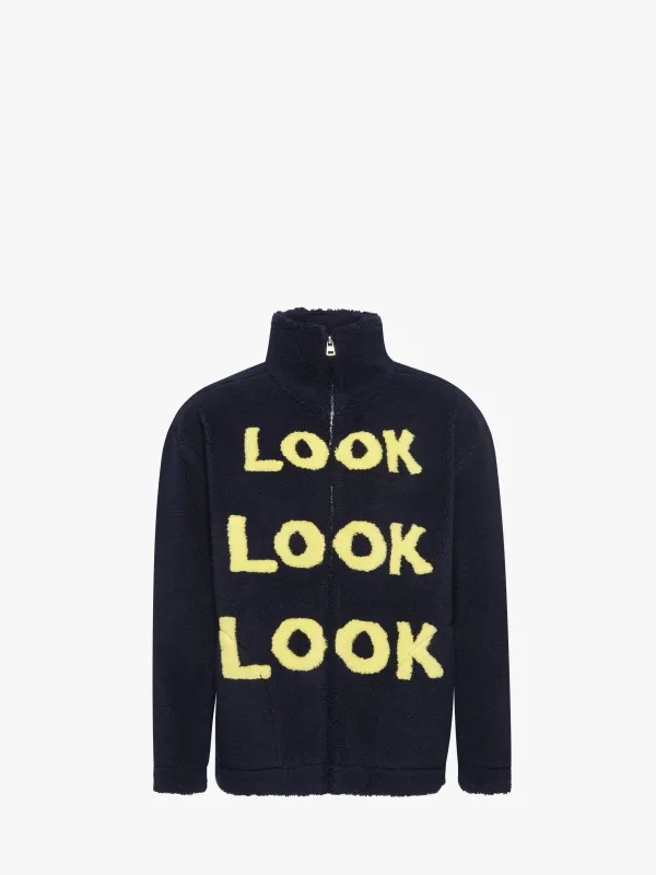 "LOOK LOOK LOOK" ZIP FRONT JACKET sold by J.W. Anderson