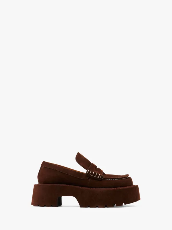 SUEDE PLATFORM MOCCASSIN sold by J.W. Anderson